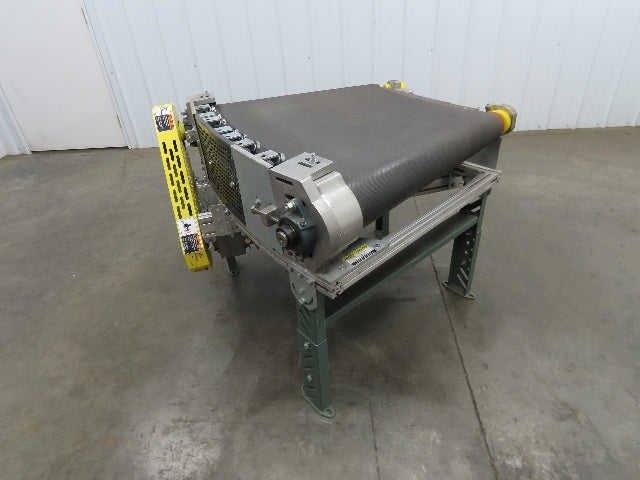 45° RH Curve Slider Bed Conveyor 28" Belt High-Speed 520 FPM Belt Drive 460V 3PH