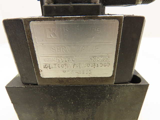 Koehring Pegasus Division PLS-2235 Hydraulic Servovalve 121UE