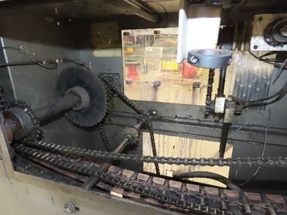 64" Tabletop 3" Double Belt Bottle Conveyor 0-100 FPM Variable Speed Chain Drive