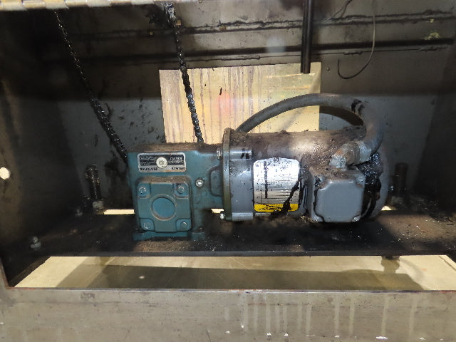 64" Tabletop 3" Double Belt Bottle Conveyor 0-100 FPM Variable Speed Chain Drive