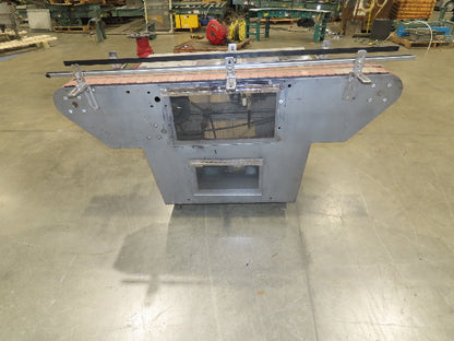 64" Tabletop 3" Double Belt Bottle Conveyor 0-100 FPM Variable Speed Chain Drive