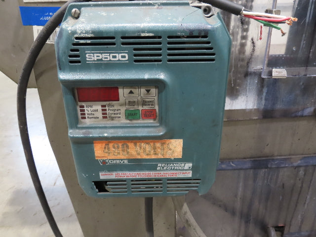 64" Tabletop 3" Double Belt Bottle Conveyor 0-100 FPM Variable Speed Chain Drive