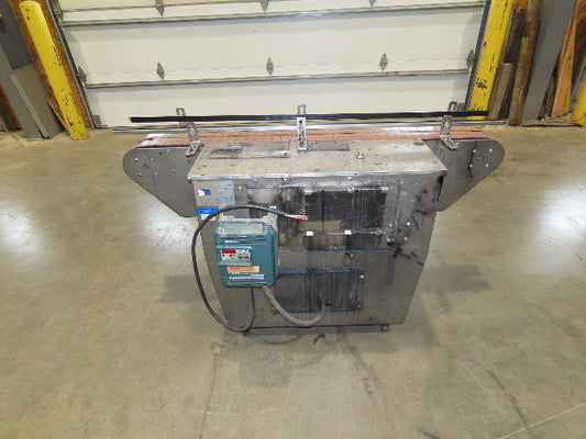 64" Tabletop 3" Double Belt Bottle Conveyor 0-100 FPM Variable Speed Chain Drive