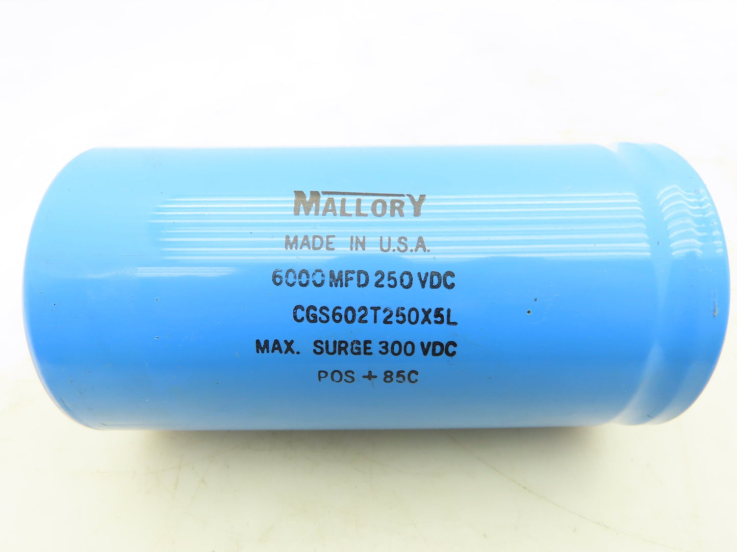 Mallory CGS602T250X5L Aluminum Electrolytic Capacitor 250VDC 6000 MFD