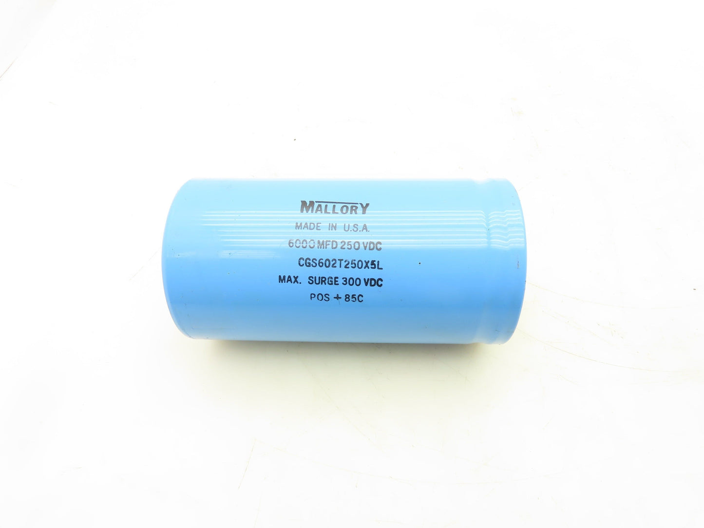 Mallory CGS602T250X5L Aluminum Electrolytic Capacitor 250VDC 6000 MFD