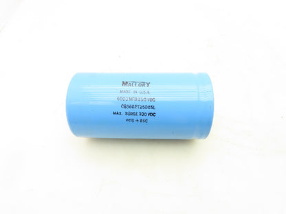Mallory CGS602T250X5L Aluminum Electrolytic Capacitor 250VDC 6000 MFD