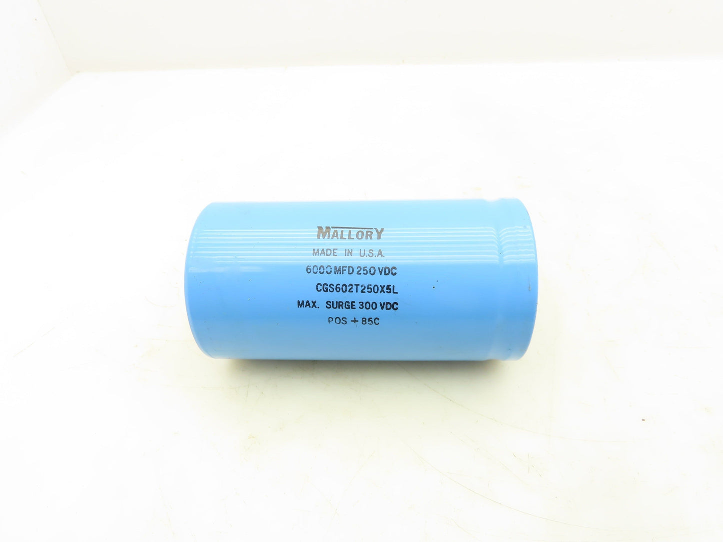 Mallory CGS602T250X5L Aluminum Electrolytic Capacitor 250VDC 6000 MFD