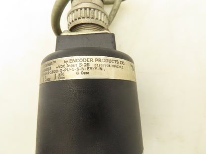 Accu-Coder 725N-S-S-1800-Q-PU-1-S-N-EY-Y-N Rotary Encoder 5-28V 1800CPR