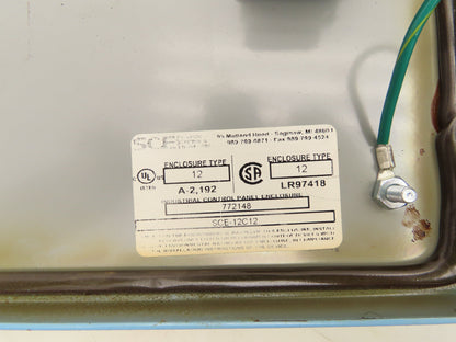 Saginaw SCE-12C12 Electrical Consoled Enclosure 12x12x9" Sloped top 3.5" Cutout