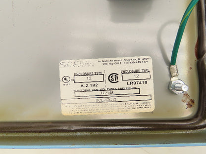 Saginaw SCE-12C12 Electrical Consoled Enclosure 12x12x9" Sloped top 3.5" Cutout