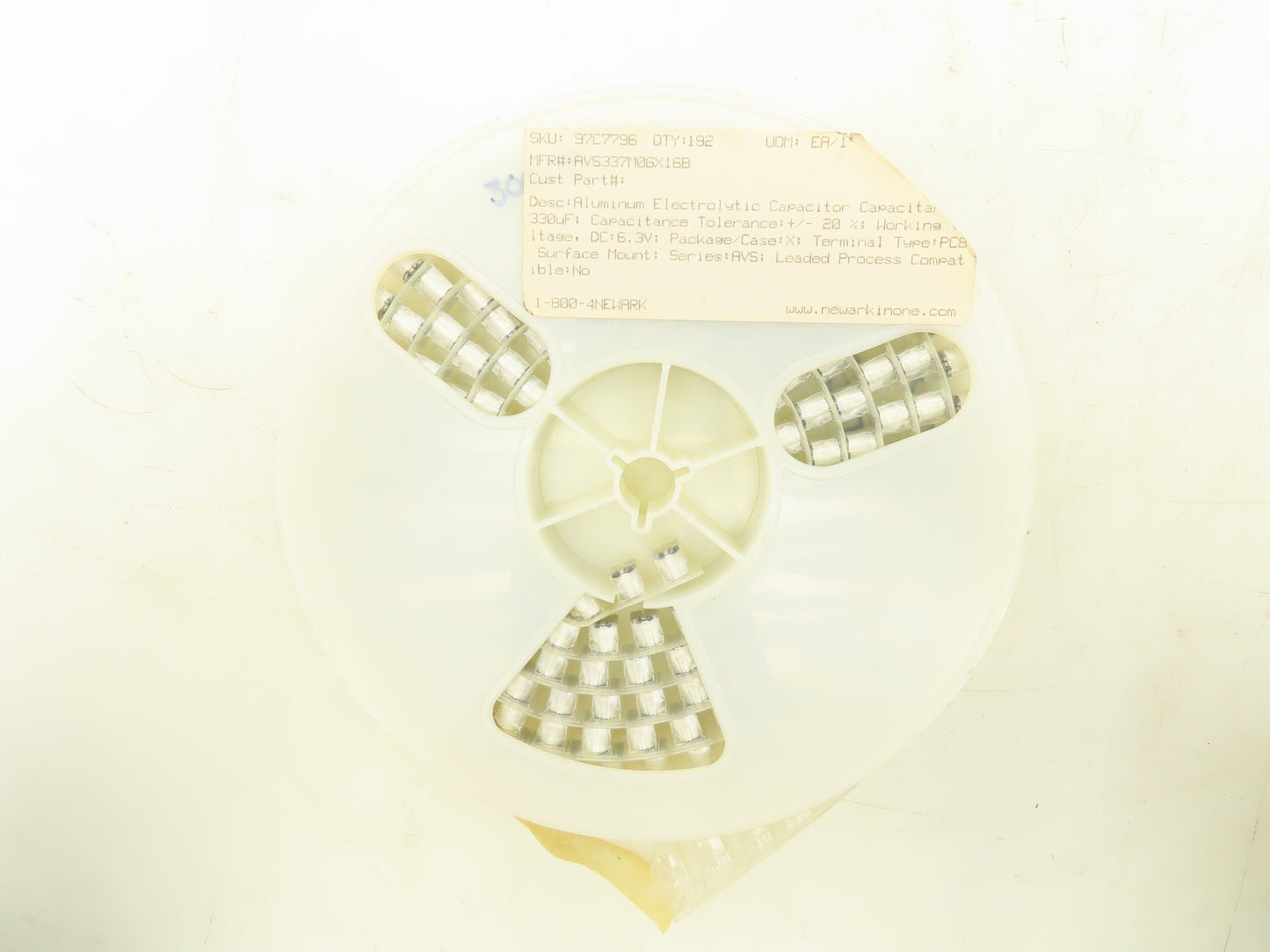Cornell Dubilier AVS337M06X16B Aluminum Electrolytic Capacitor 330uF Lot of 192
