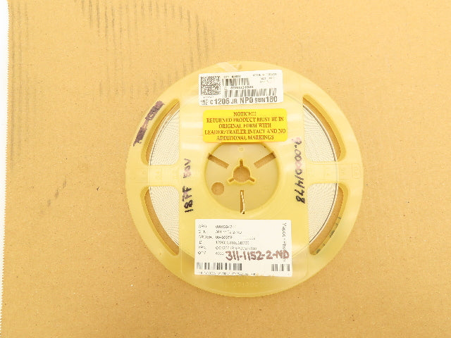 Yageo CC1206JRNPO9BN180 Ceramic Capacitor 18PF 50V Reel Lot of 3000