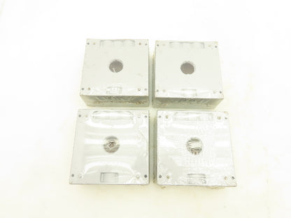 Thomas & Betts LT14-2 2 Gang Outlet Box Four 3/4" Hubs Outdoor Use Lot Of 4