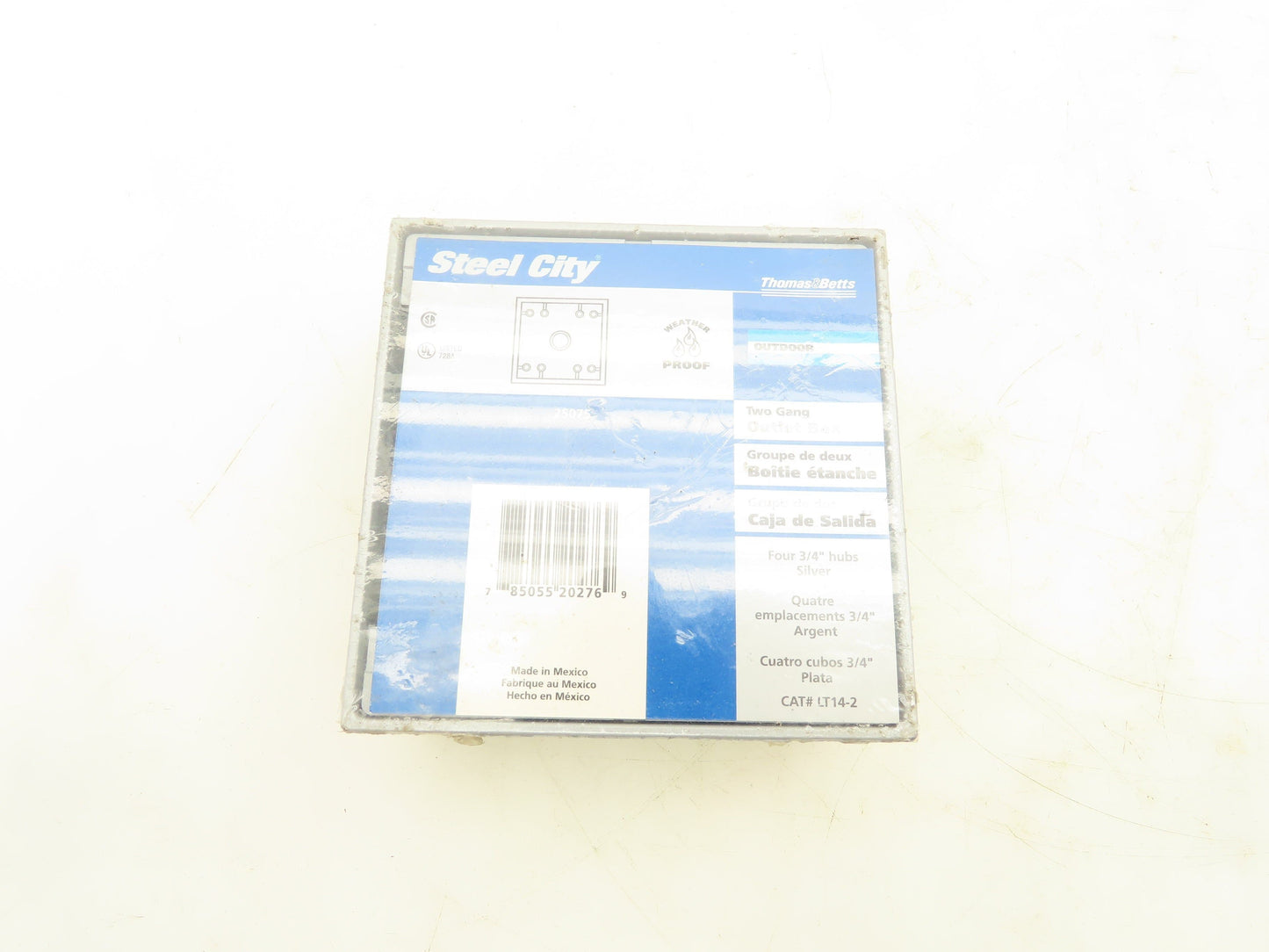 Thomas & Betts LT14-2 2 Gang Outlet Box Four 3/4" Hubs Outdoor Use Lot Of 4