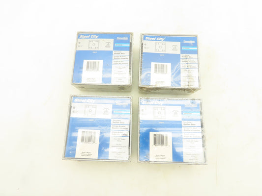 Thomas & Betts LT14-2 2 Gang Outlet Box Four 3/4" Hubs Outdoor Use Lot Of 4