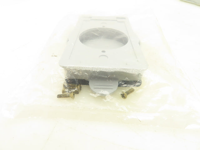 Kraloy WTL50 Single Gang Cover Twist Lock For 50A PVC