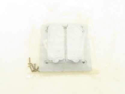 Krayloy VSDD20-2 Two Gang Device Cover Weatherproof Non Metallic Grey Lot Of 6