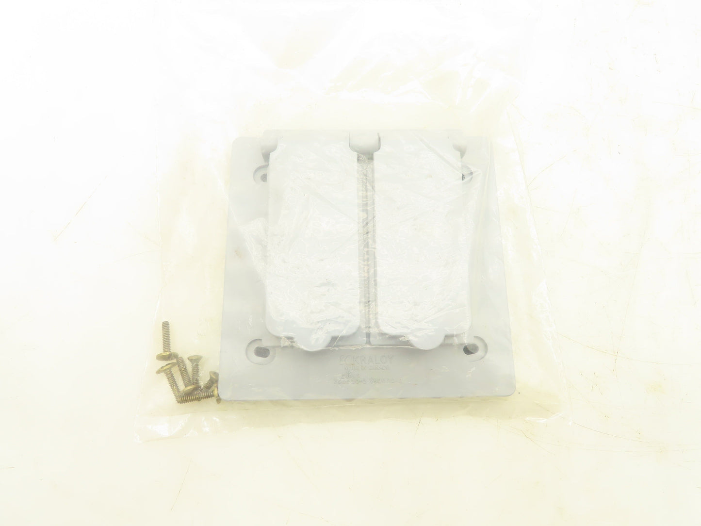 Krayloy VSDD20-2 Two Gang Device Cover Weatherproof Non Metallic Grey Lot Of 6