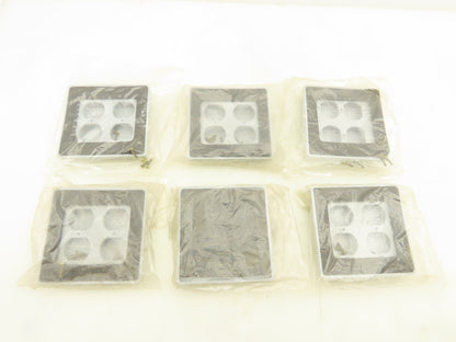 Krayloy VSDD20-2 Two Gang Device Cover Weatherproof Non Metallic Grey Lot Of 6