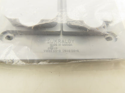 Krayloy VSDD20-2 Two Gang Device Cover Weatherproof Non Metallic Grey Lot Of 6