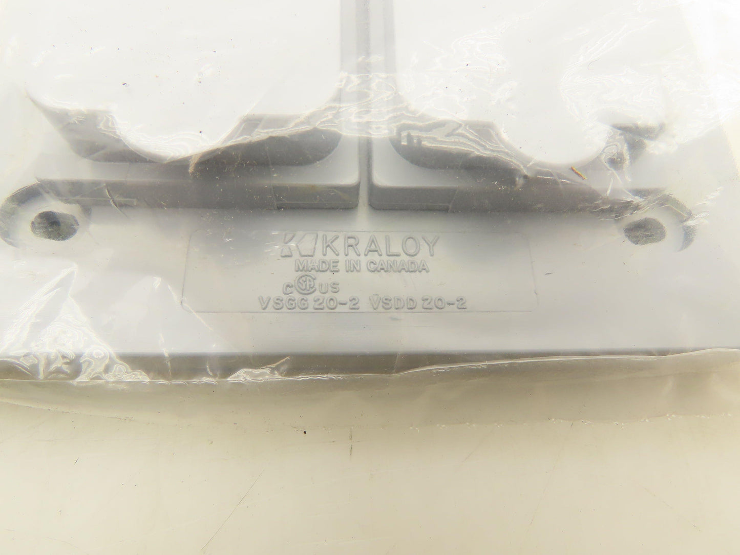 Krayloy VSDD20-2 Two Gang Device Cover Weatherproof Non Metallic Grey Lot Of 6