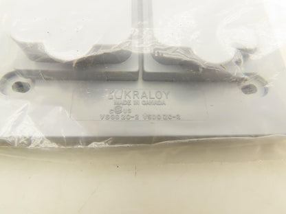 Krayloy VSDD20-2 Two Gang Device Cover Weatherproof Non Metallic Grey Lot Of 6