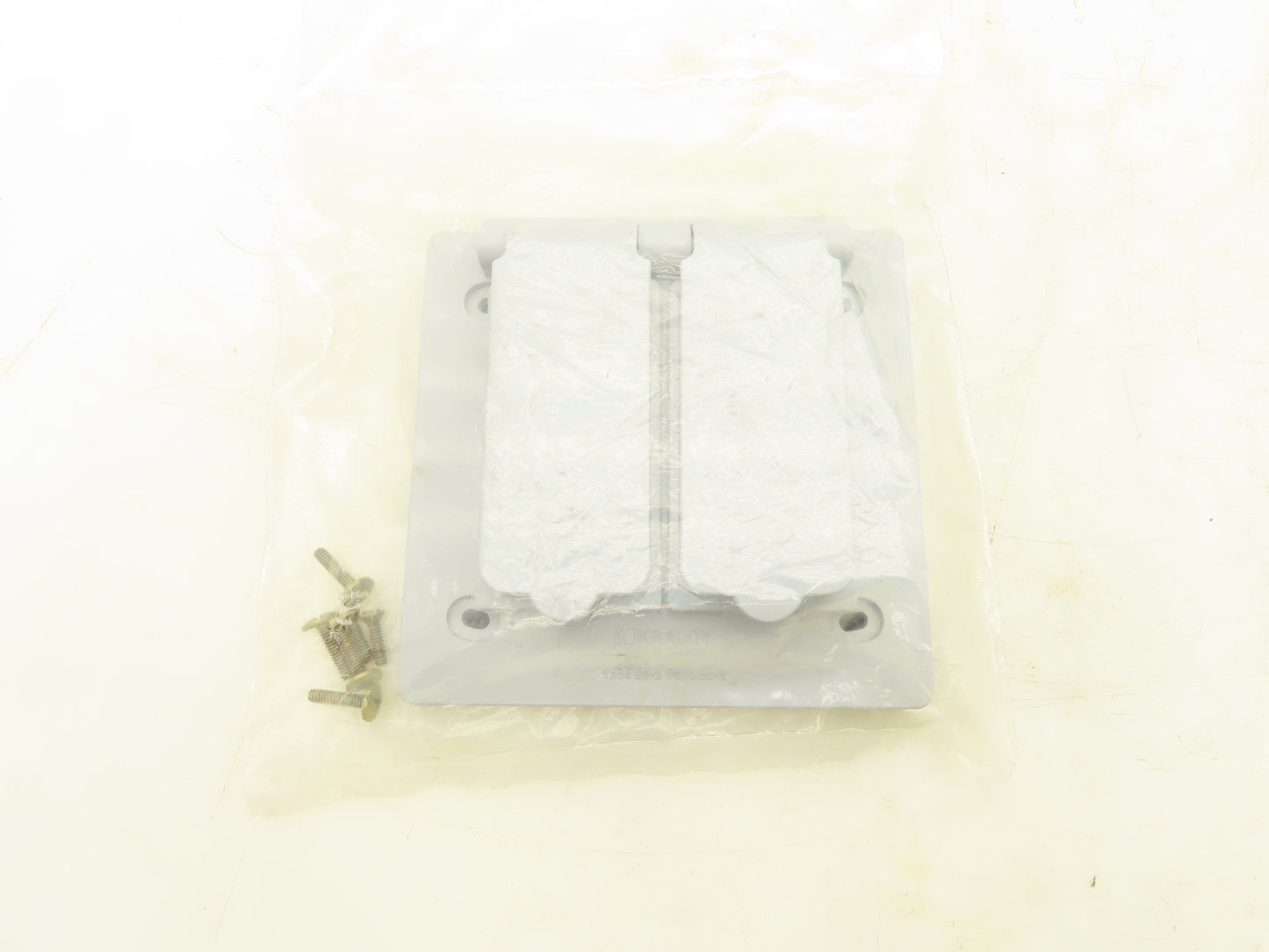 Krayloy VSDD20-2 Two Gang Device Cover Weatherproof Non Metallic Grey Lot Of 6