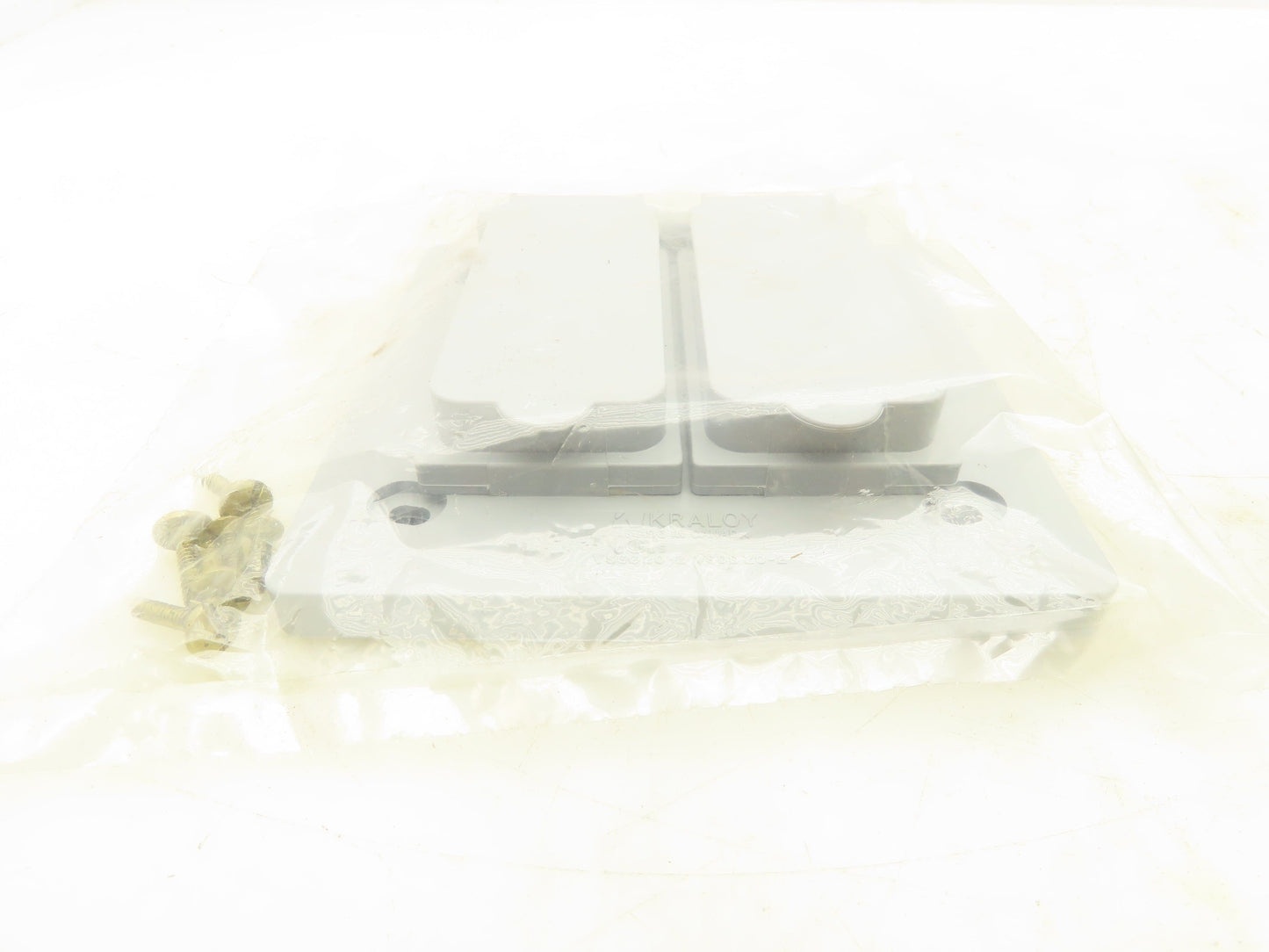 Krayloy VSDD20-2 Two Gang Device Cover Weatherproof Non Metallic Grey Lot Of 6