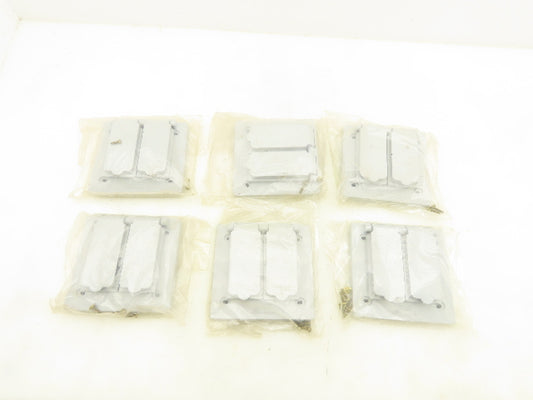 Krayloy VSDD20-2 Two Gang Device Cover Weatherproof Non Metallic Grey Lot Of 6