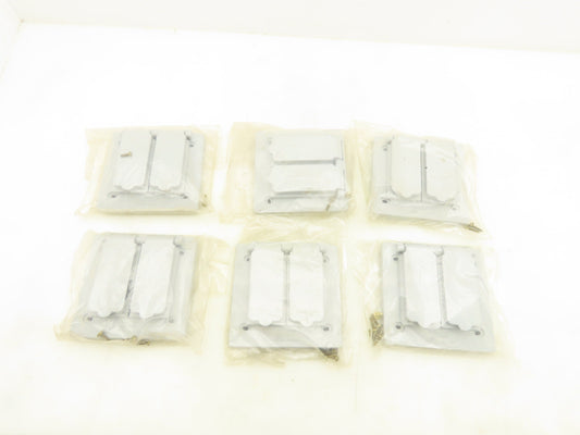 Krayloy VSDD20-2 Two Gang Device Cover Weatherproof Non Metallic Grey Lot Of 6