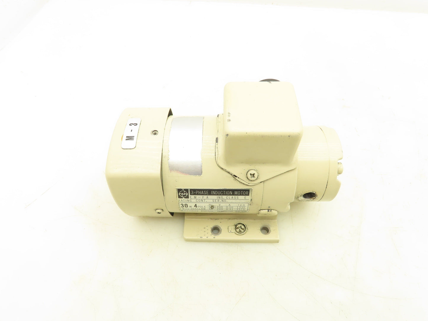Matsushita EM-FA Induction Motor 3PH 1575 RPM 200V 30W 4 Pole