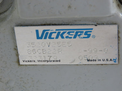 Vickers 3520V25E5-86CB22R Double Vane Hydraulic Pump 25/5GPM 1200 RPM