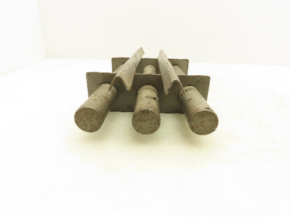 Plastic Process Equipment Stainless Magnetic Grate Rod Trap Hopper Filter 6x12"