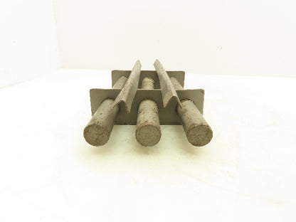 Plastic Process Equipment Stainless Magnetic Grate Rod Trap Hopper Filter 6x12"