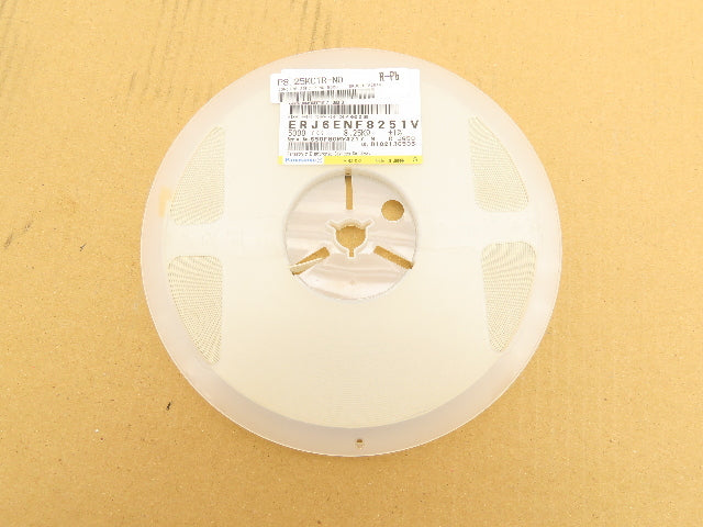 Panasonic ERJ6ENF8251V Fixed Metal Glaze Flat Chip Resistor 8.25K ±1% 5000 Pcs