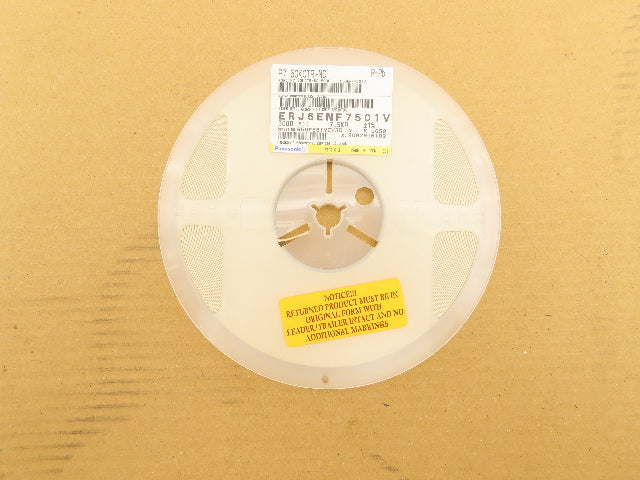 Panasonic ERJ-6ENF7501V Fixed Metal Glaze Flat Chip Resistor 7.5K ± 1% 5000 Pcs