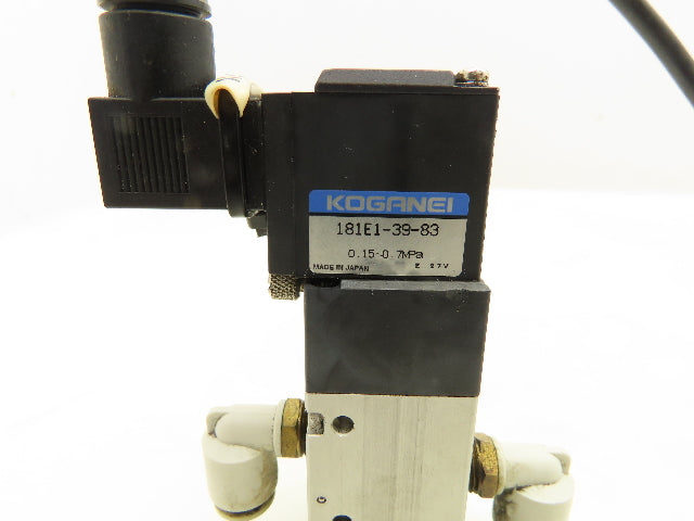 Koganei 181E1-39-83 Single Pilot Solenoid Valve 24V 1/8" NPT