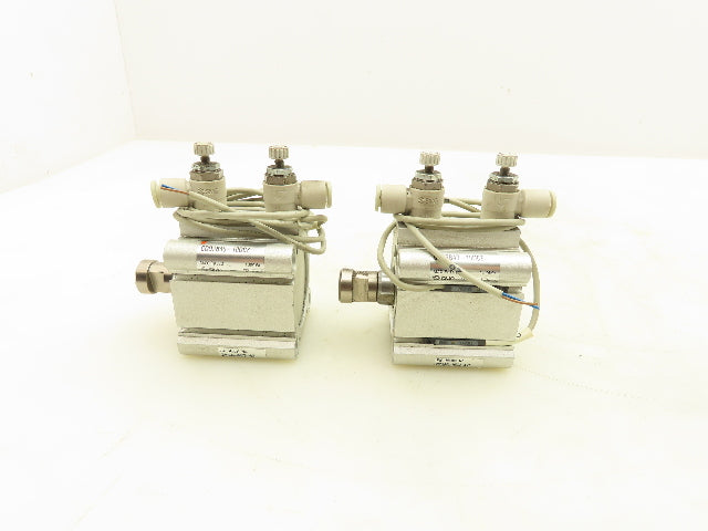 SMC CDQ2B40-10DCZ Double Acting Compact Cylinder 40mm Bore 10mm Stroke Lot of 2