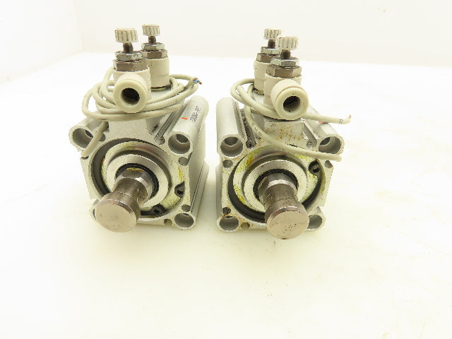SMC CDQ2B40-10DCZ Double Acting Compact Cylinder 40mm Bore 10mm Stroke Lot of 2