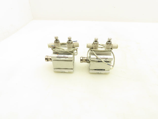SMC CDQ2B40-10DCZ Double Acting Compact Cylinder 40mm Bore 10mm Stroke Lot of 2