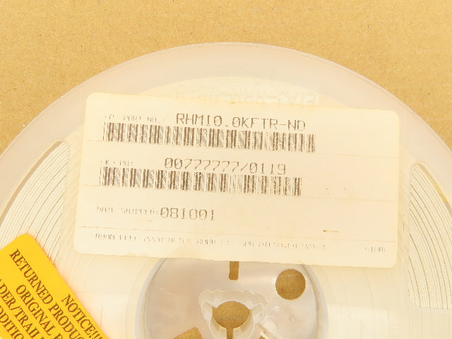 Rohm MCR18EZHF1002 Chip Resistor Tape And Reel 10 kOhms ± 1% 5000 Pcs