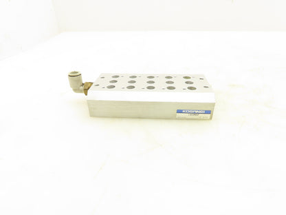 Koganei 180M5F 5-Station Hydraulic Manifold Base 1/4" NPT Port