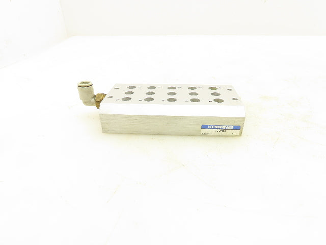 Koganei 180M5F 5-Station Hydraulic Manifold Base 1/4" NPT Port