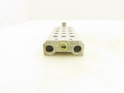 Koganei 180M5F 5-Station Hydraulic Manifold Base 1/4" NPT Port