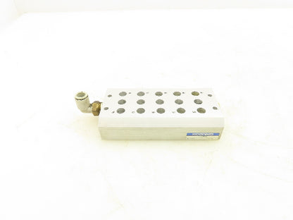 Koganei 180M5F 5-Station Hydraulic Manifold Base 1/4" NPT Port