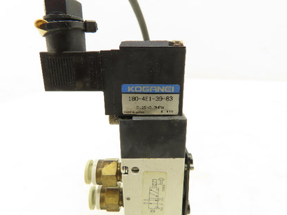 Koganei 180-4E1-39-83 Solenoid Valve 24VDC