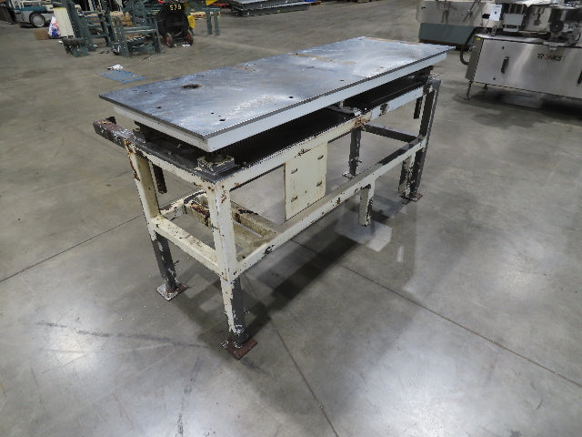 1/2" Steel Top Work Bench Table 63"L 22"W 32-52"Adjustable Height