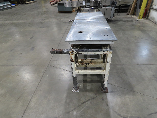 1/2" Steel Top Work Bench Table 63"L 22"W 32-52"Adjustable Height