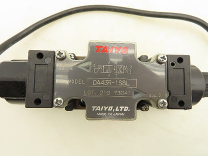 Taiyo DA43R-1S8L Hydraulic Solenoid Operated Valve 24VDC