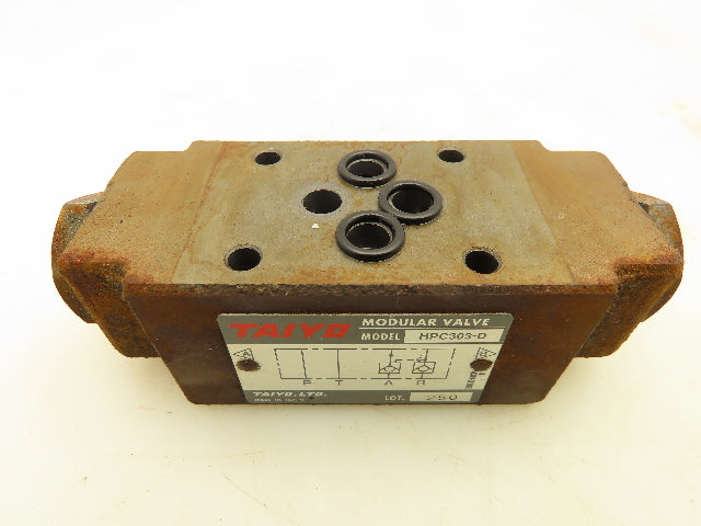 Taiyo HPC303-D Hydraulic Modular Sandwich Valve